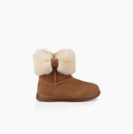 UGG Ramona Brown Boots for Kids (KFUX09621)